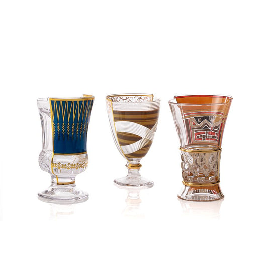 Seletti - Art de la table: Hybrid Drinking Glasses Pannotia - Set of 3