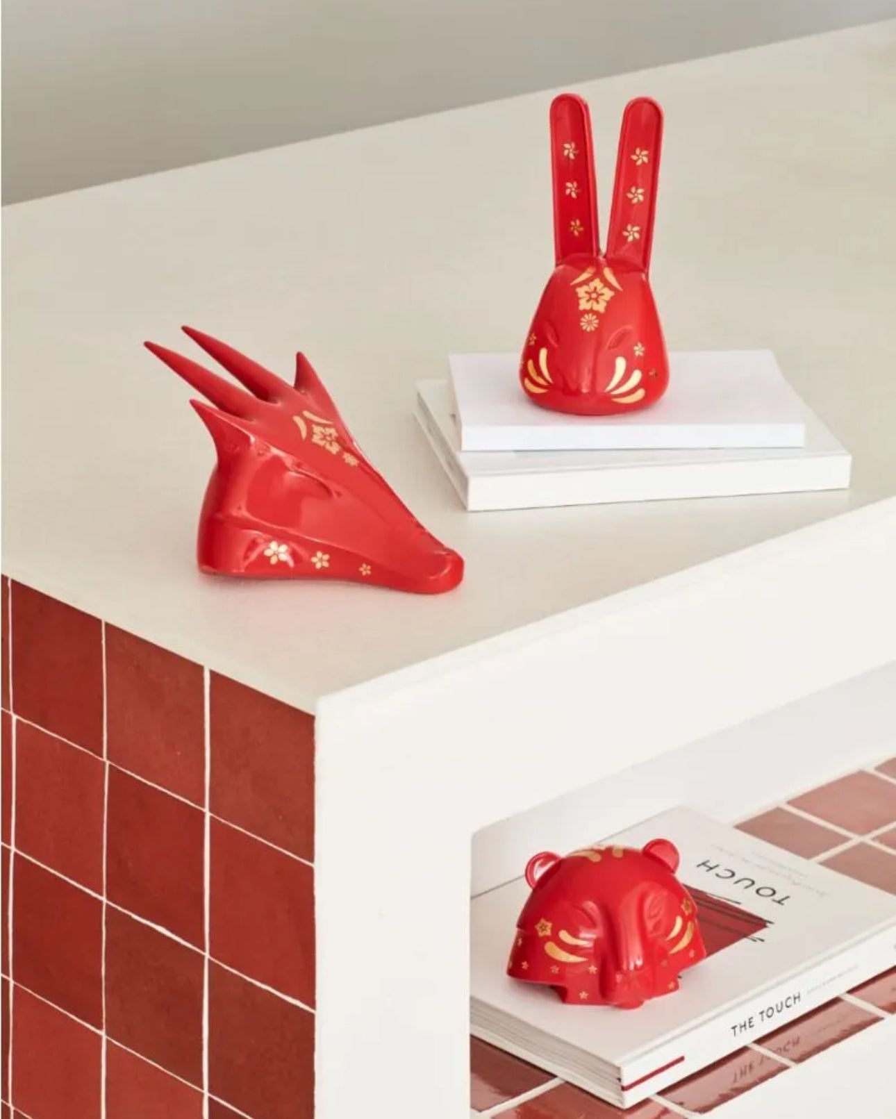 Lladró: The Tiger (red - gold)