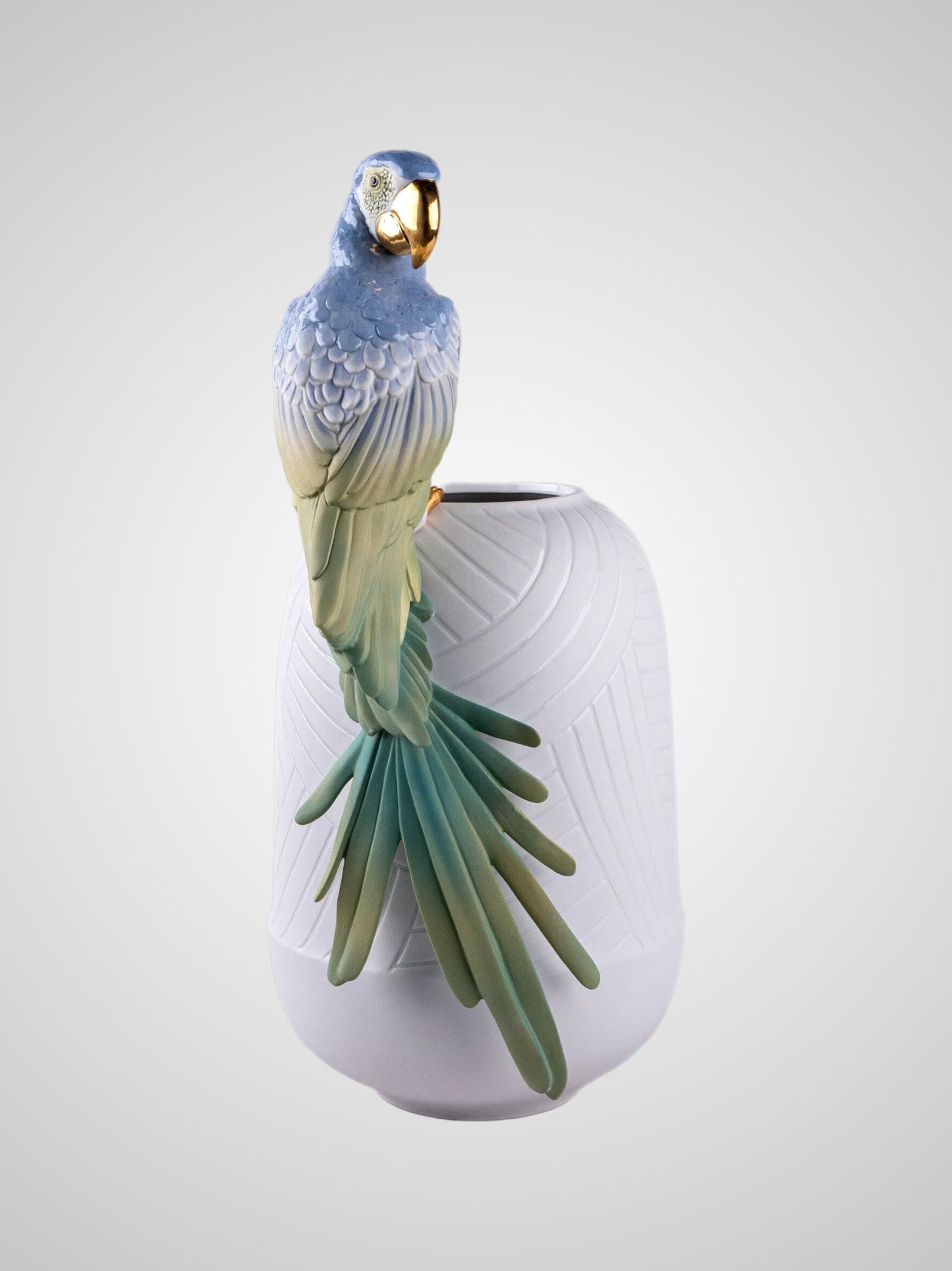 Lladró: Macaw Bird Vase