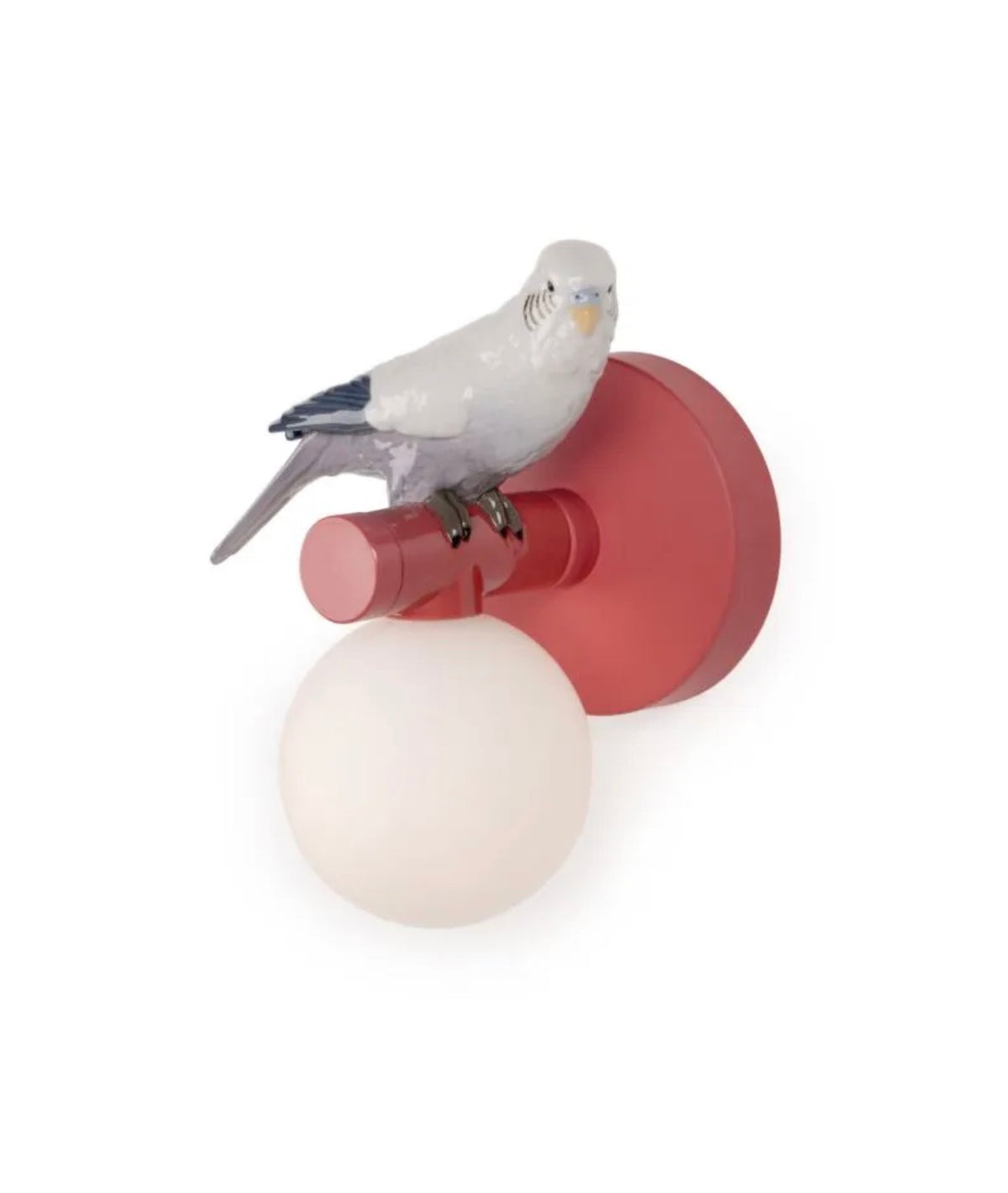 Lladró: Parrot Wall Sconce Red