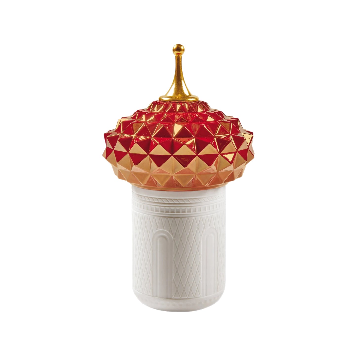 Lladró: South Tower Candle 1001 Lights (rose). Night Approaches Scent.