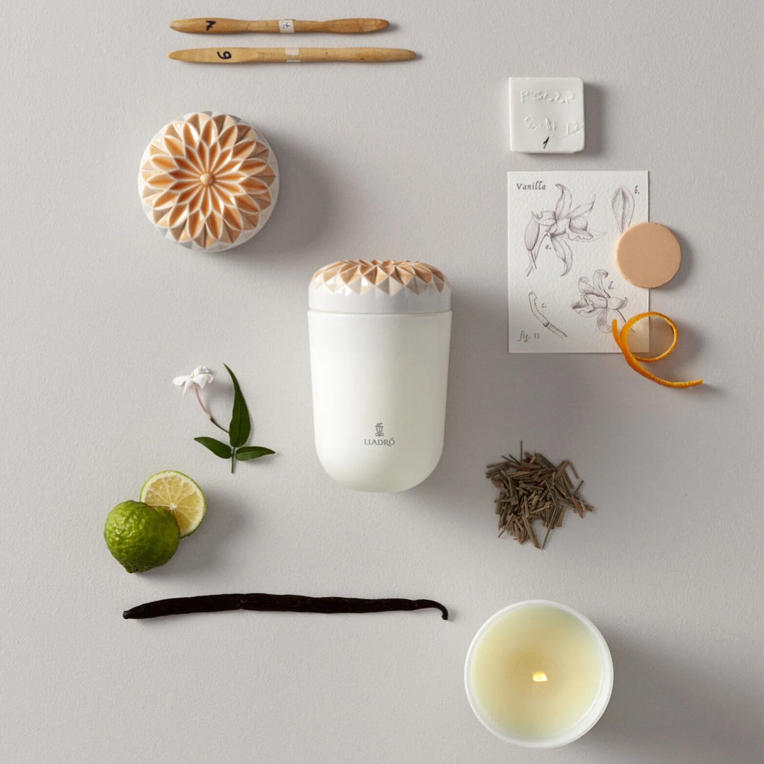 Lladró: Echoes of Nature Candle. Gardens of Valencia Scent.