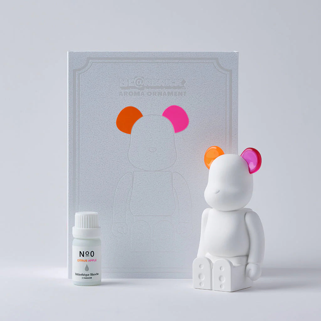 Bibliothèque Blanche BY BALLON: Be@rbrick Aroma Ornament - Orange/Pink Double Color