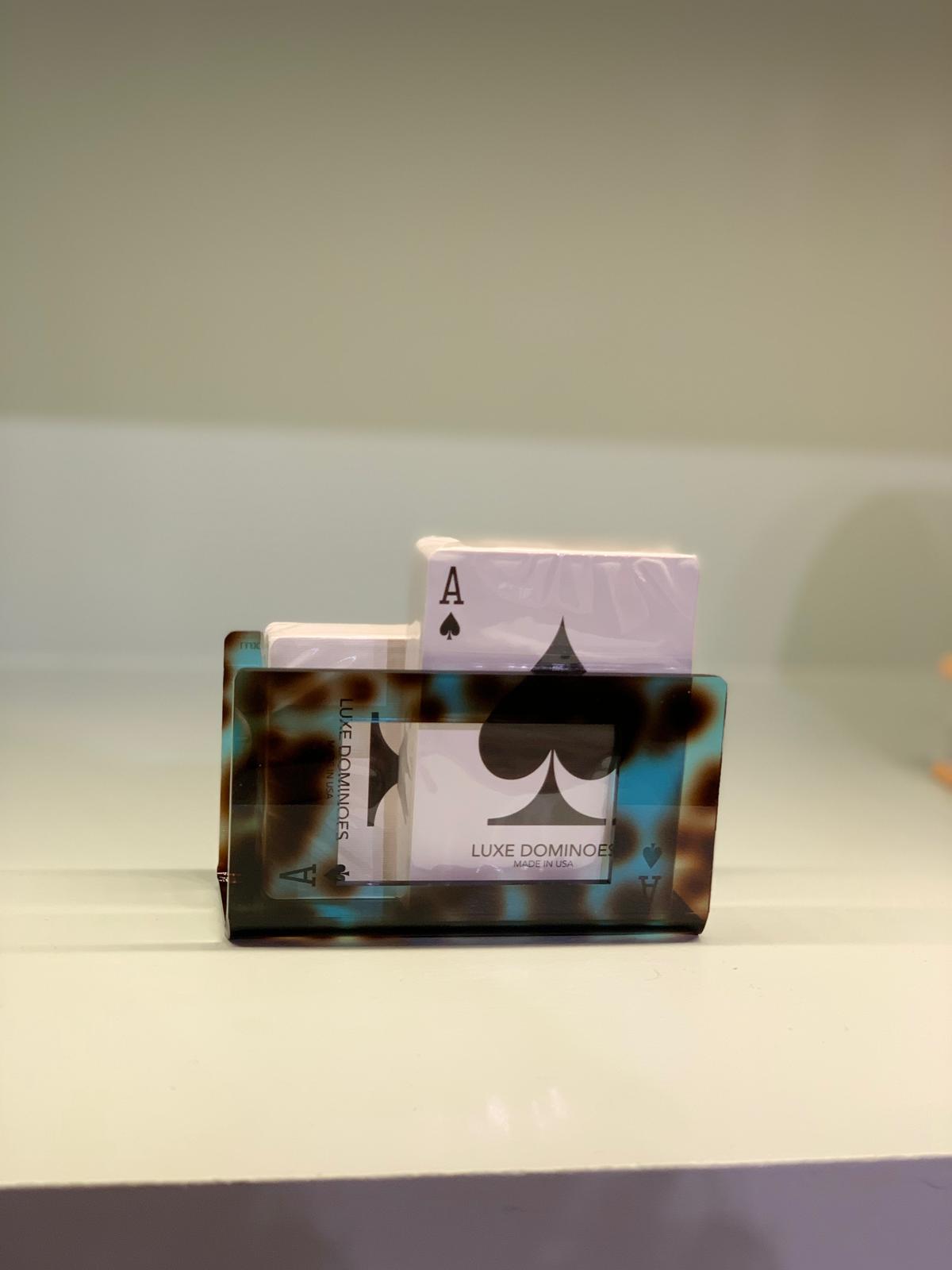 Luxe Dominoes: “El Caddi” Carey Blue