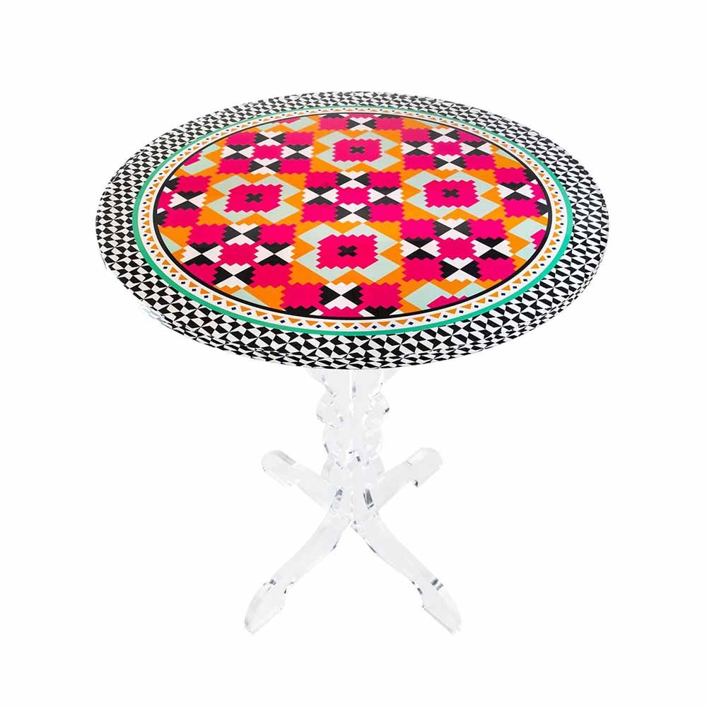 VESTA: ETHNIC ROUND COFFEE TABLE