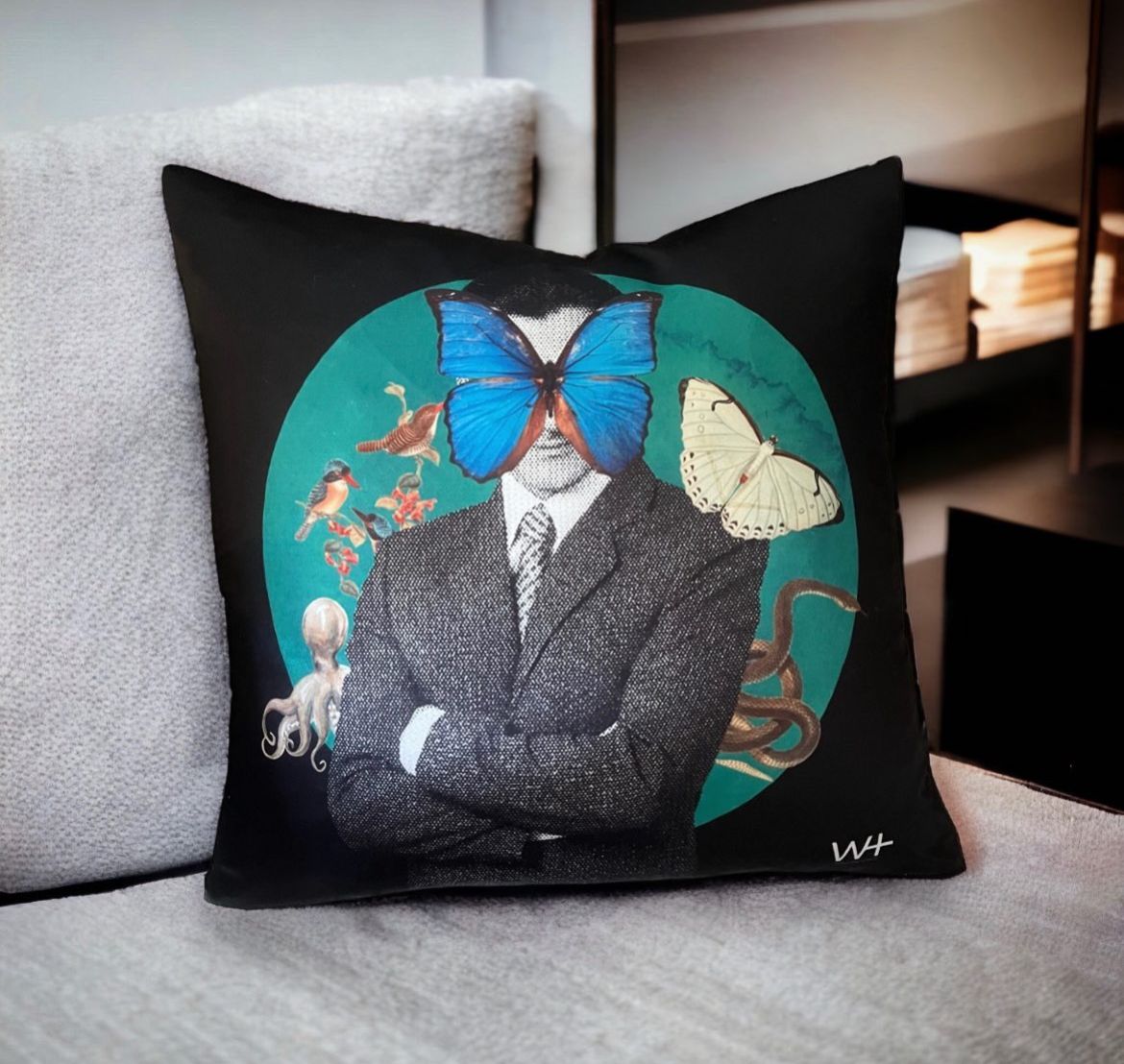 WILLIAM CRUZ: MR. ART PILLOW 18" X 18"