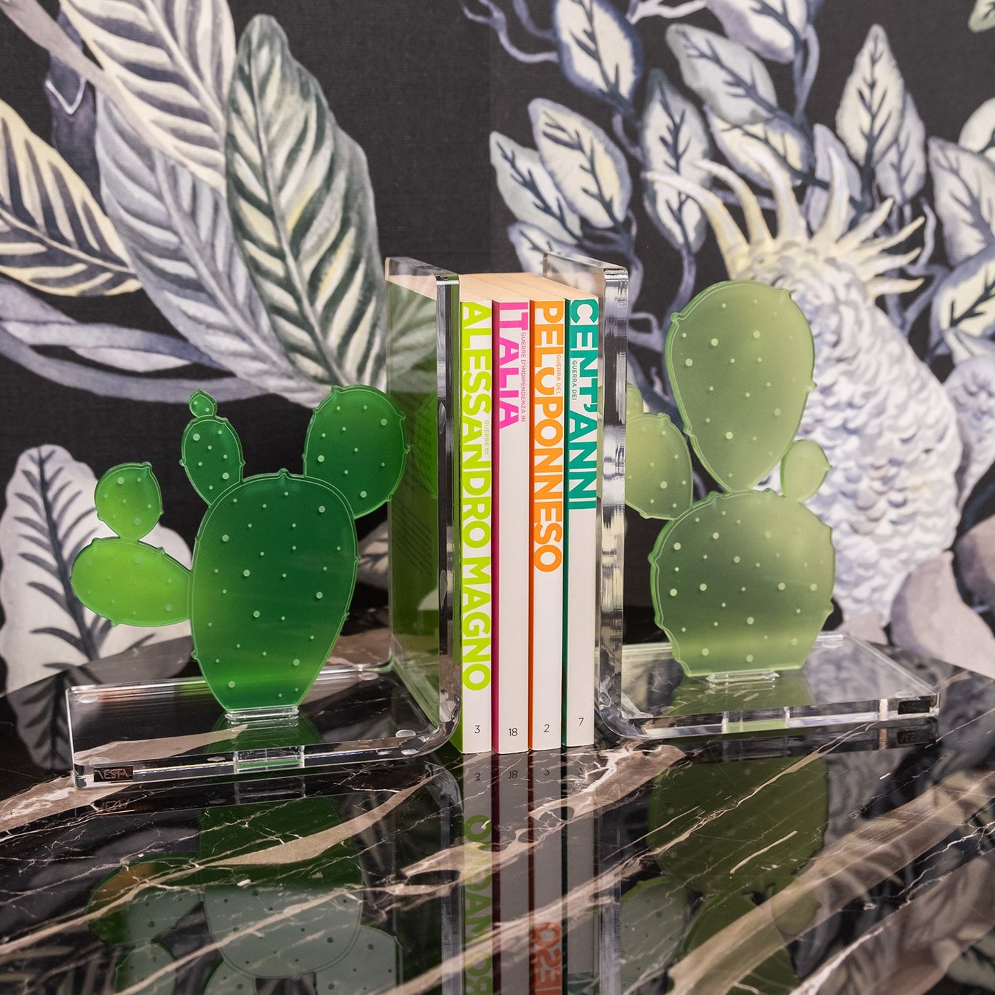 VESTA: GREEN CACTUS BOOKEND