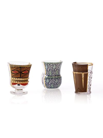 Seletti - Art de la table: Hybrid Drinking Glasses Rodinia - Set of 3
