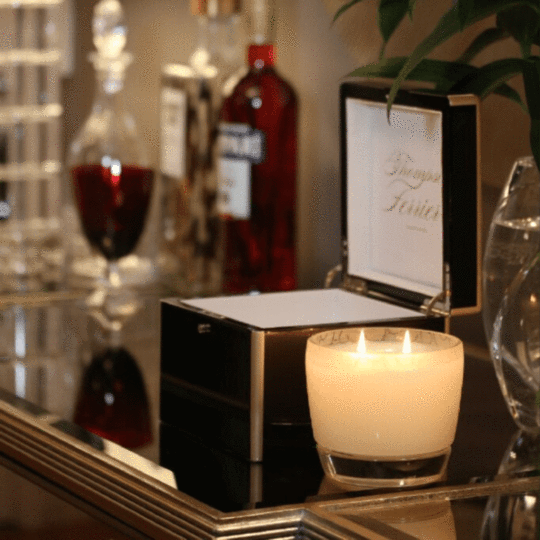 Thompson Ferrier Lacquer Box and Gift Candle