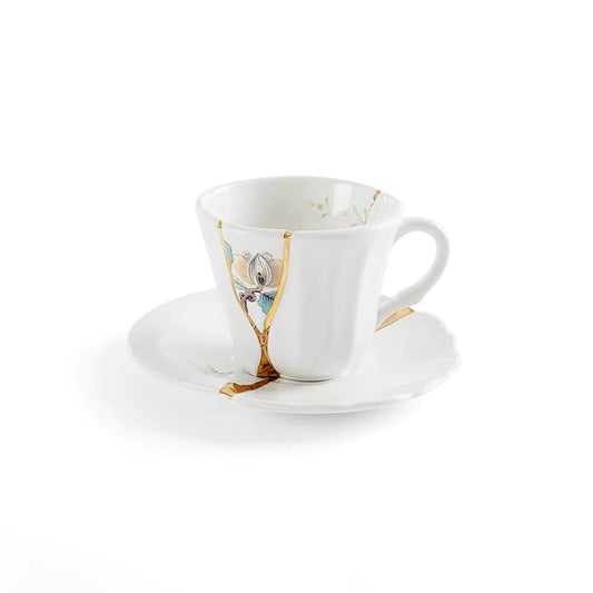 Seletti - Art de la table: Kintsugi Coffee Cup with Saucer iii