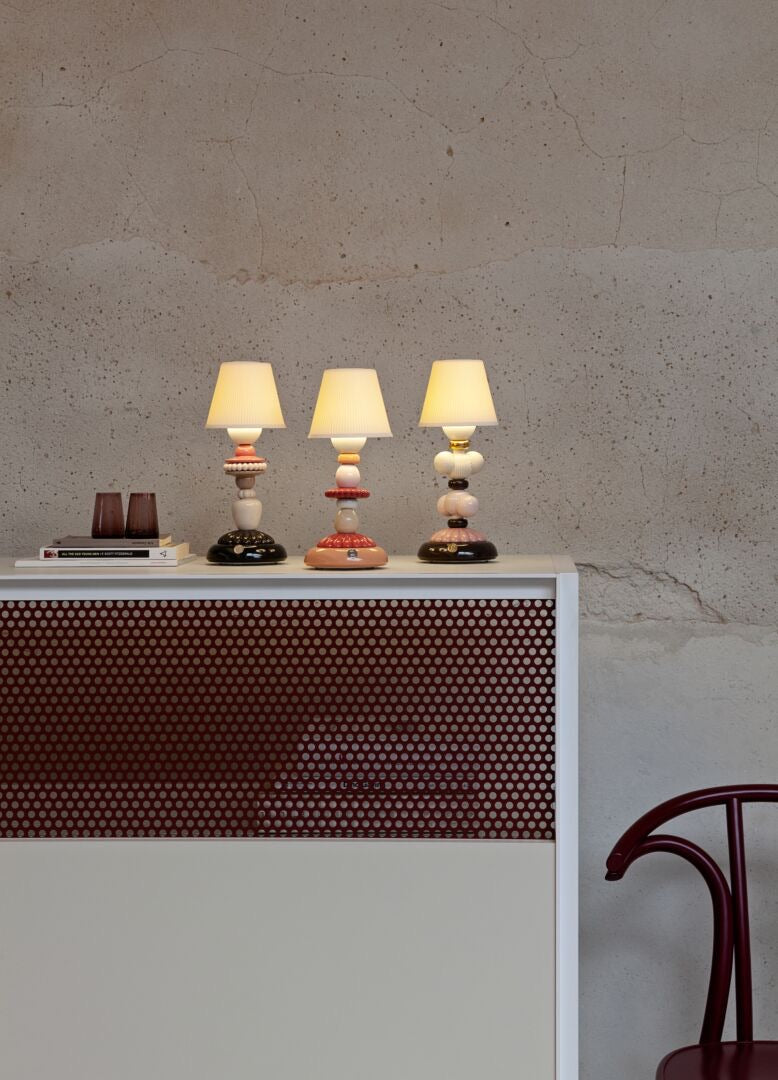Lladró: Firefly Collection. Sunflower Firefly Table Lamp Blue