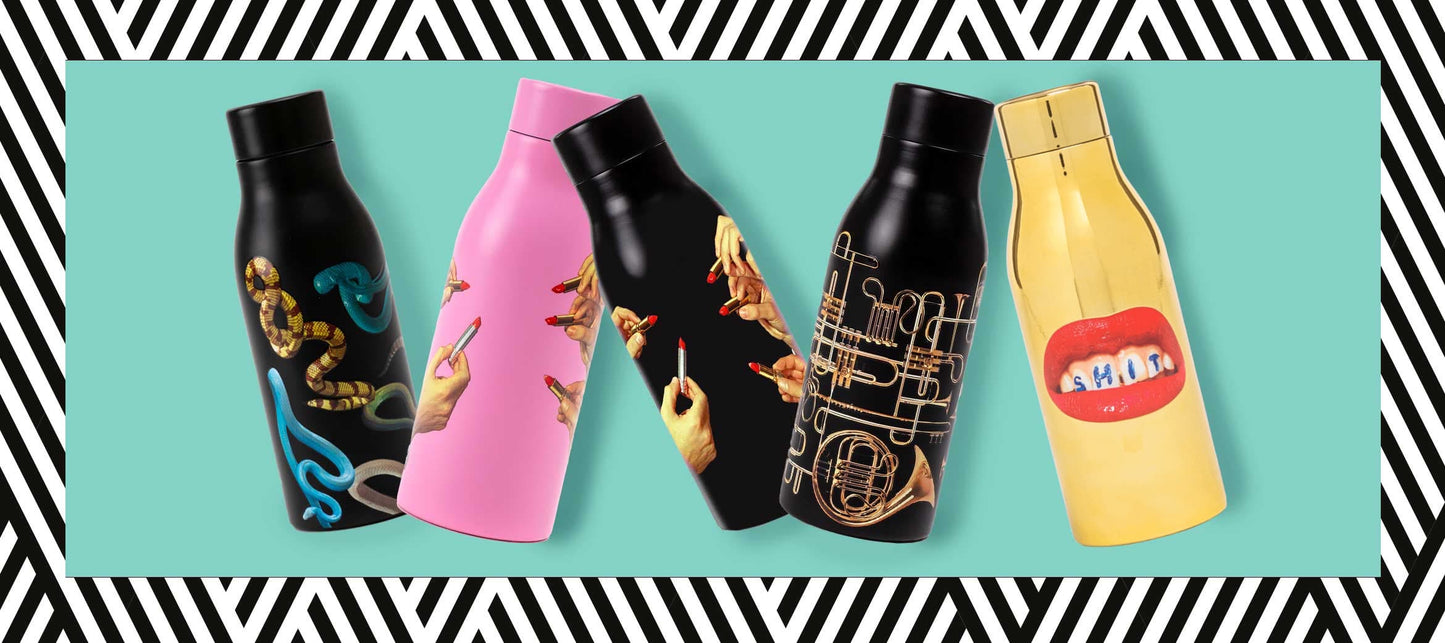 Seletti - Art de la Table: Thermal Bottle Lipstick Pink