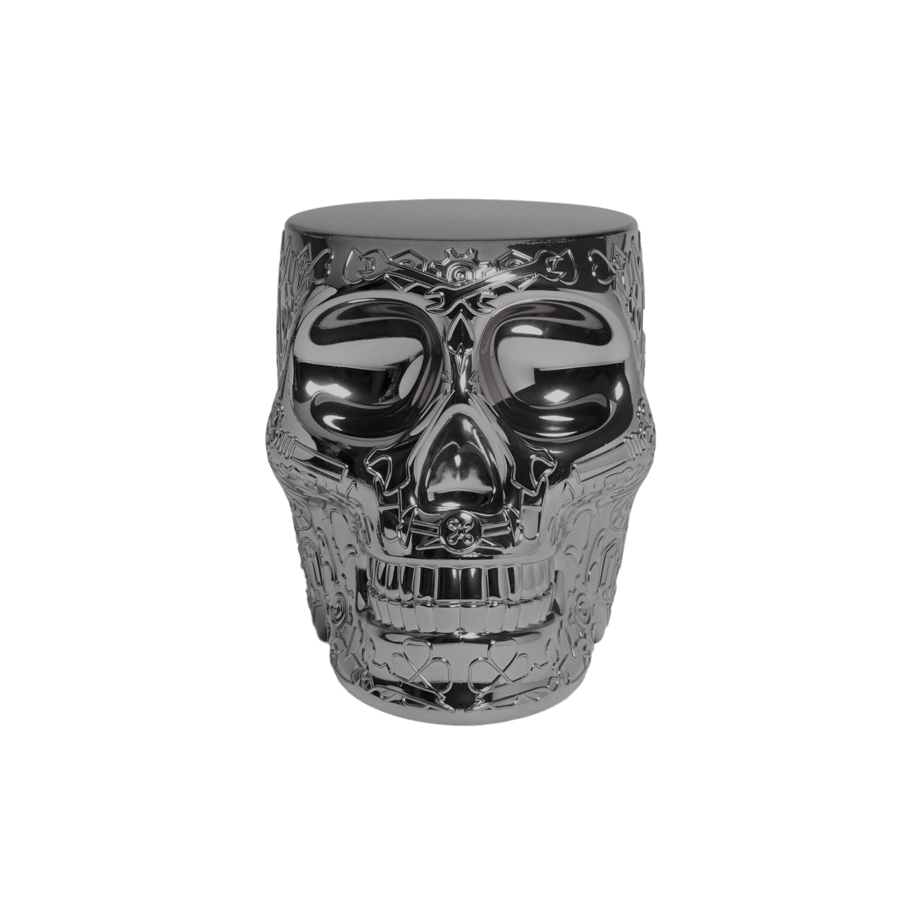 Qeeboo: Mexico Stool Titanium Metal