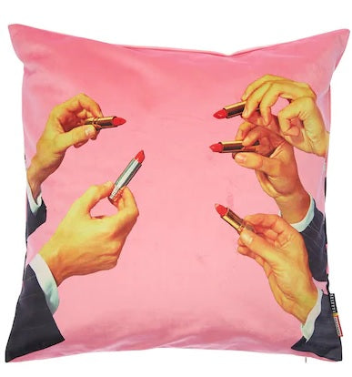 Seletti - Wears Toiletpaper Pillows: Pillow Lipstick Pink