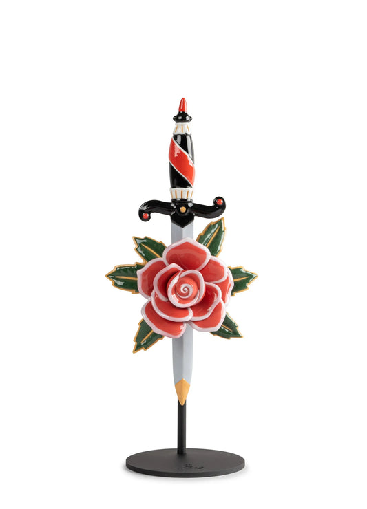 Lladró: Dagger and Rose Figurine