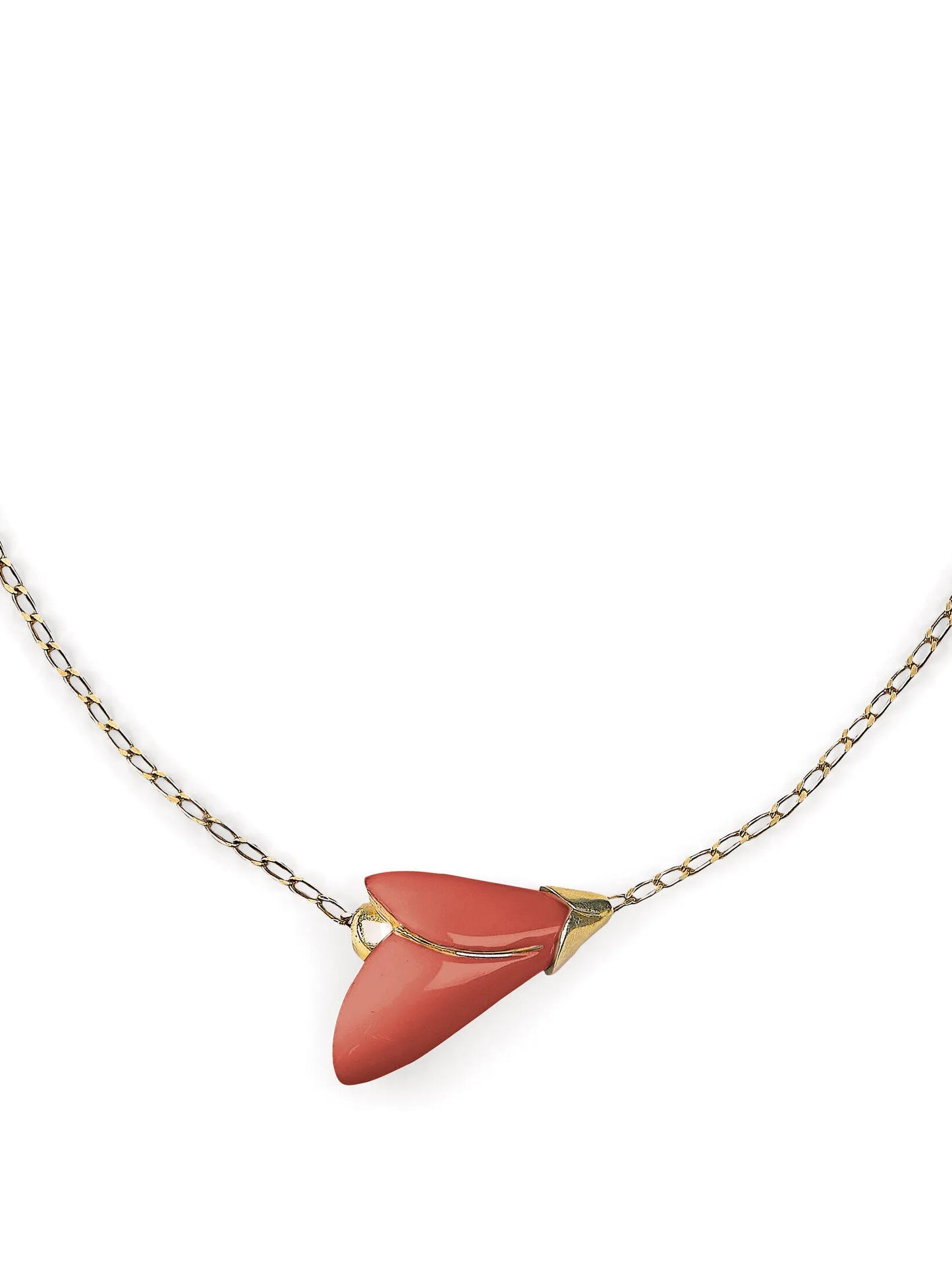 Lladró: Heliconia Pendant. Coral