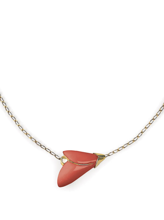 Lladró: Heliconia Pendant. Coral