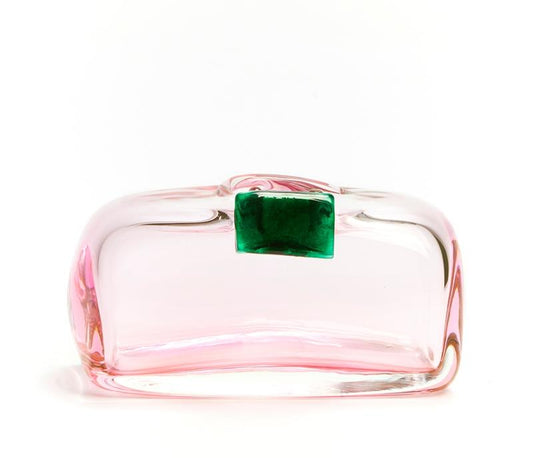 Henry Dean: Glass clutch bag - Rosebloom