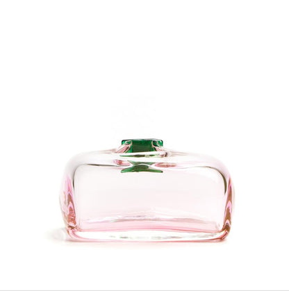 Henry Dean: Glass clutch bag - Rosebloom