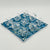 Luxe Dominoes: La Vieja 3D Blue Swirl Tic Tac Toe