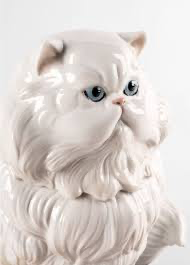 Lladró: Persian Cat Sculpture