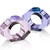 Reflections: Shelby Napkin Rings Rose/Purple & Purple/Blue