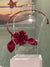 FDLF: Collar flor + hoja Burgundy