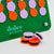 Luxe Dominoes: “El Cuatro” Solid Green, Orange vs Pastel Lavender Connect Four Game