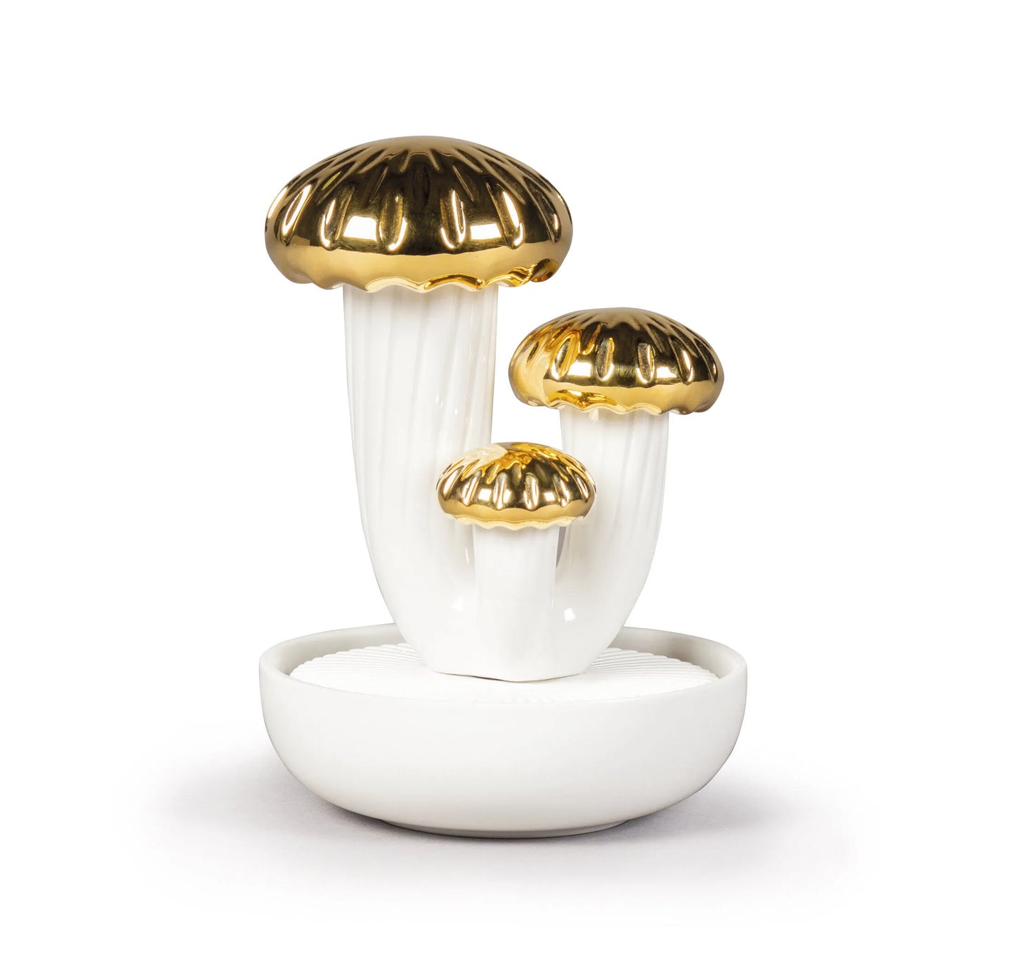 Lladró: Boletus 3 Diffuser. Gold. Gardens of Valencia Scent