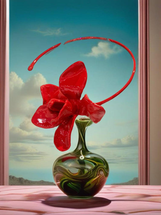 FDLF: Collar flor roja