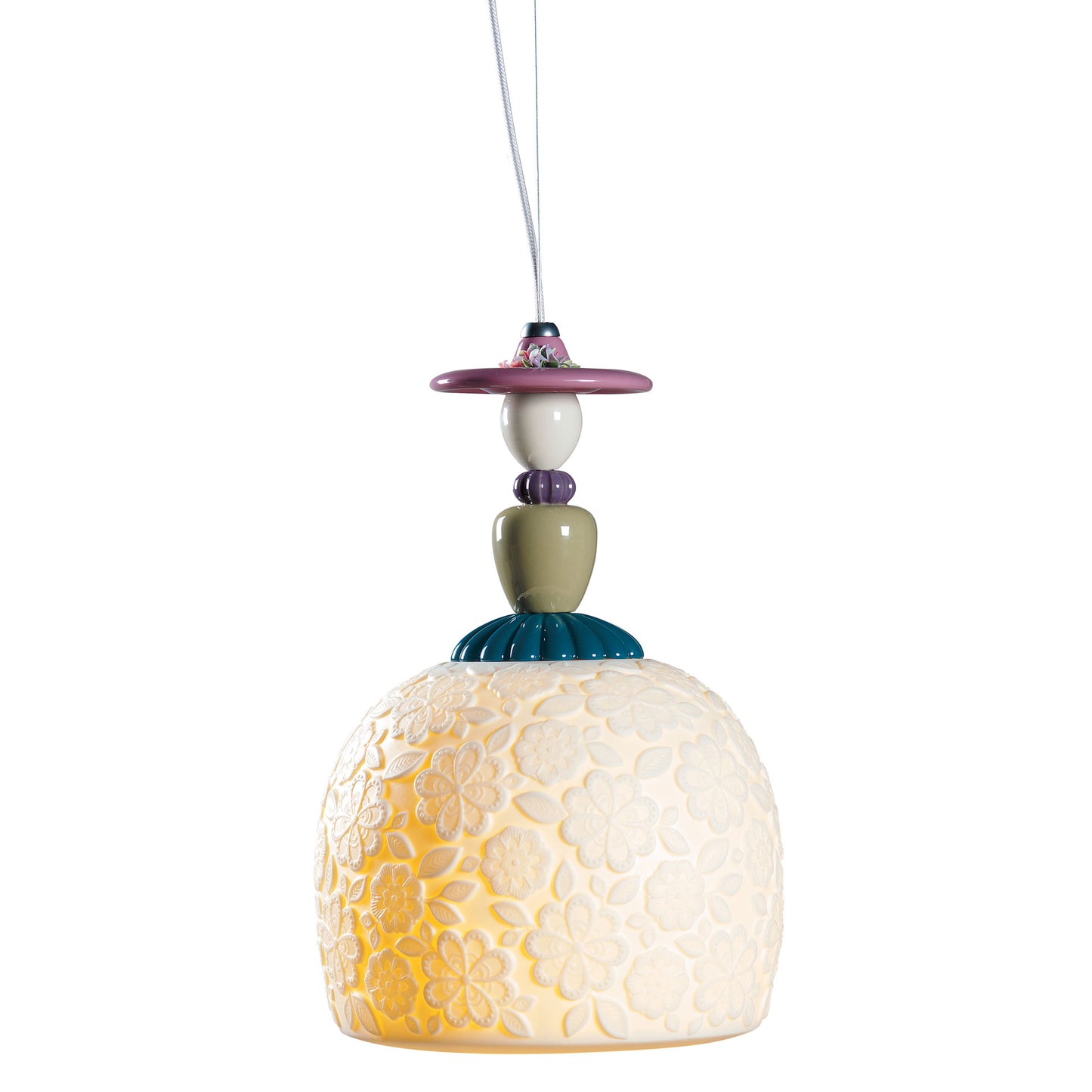 Lladró: Mademoiselle Ceiling Lamp Annette