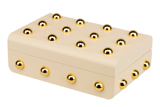 Ethan Chloe: Beige and Gold Box Small