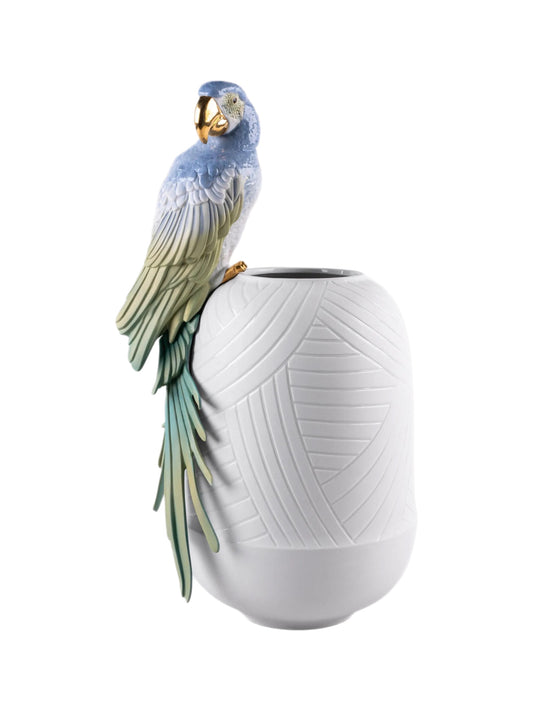 Lladró: Macaw Bird Vase