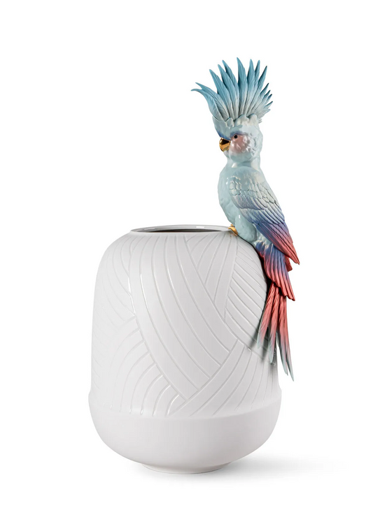 Lladró: Cockatoo Vase