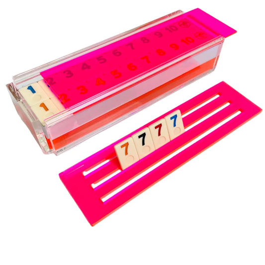 LUXE DOMINOES: EL RUMI NEON PINK