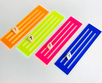 LUXE DOMINOES: EL RUMI MULTICOLOR RACKS