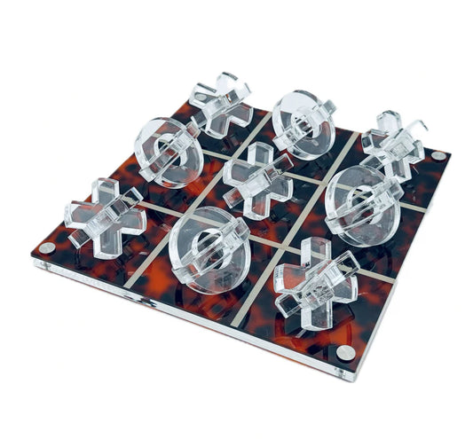 LUXE DOMINOES: TIC TAC TOE 3D "LA VIEJA" CAREY PINK