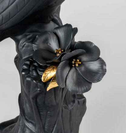 Lladró: Toucan Sculpture. Black and Gold. Limited Edition