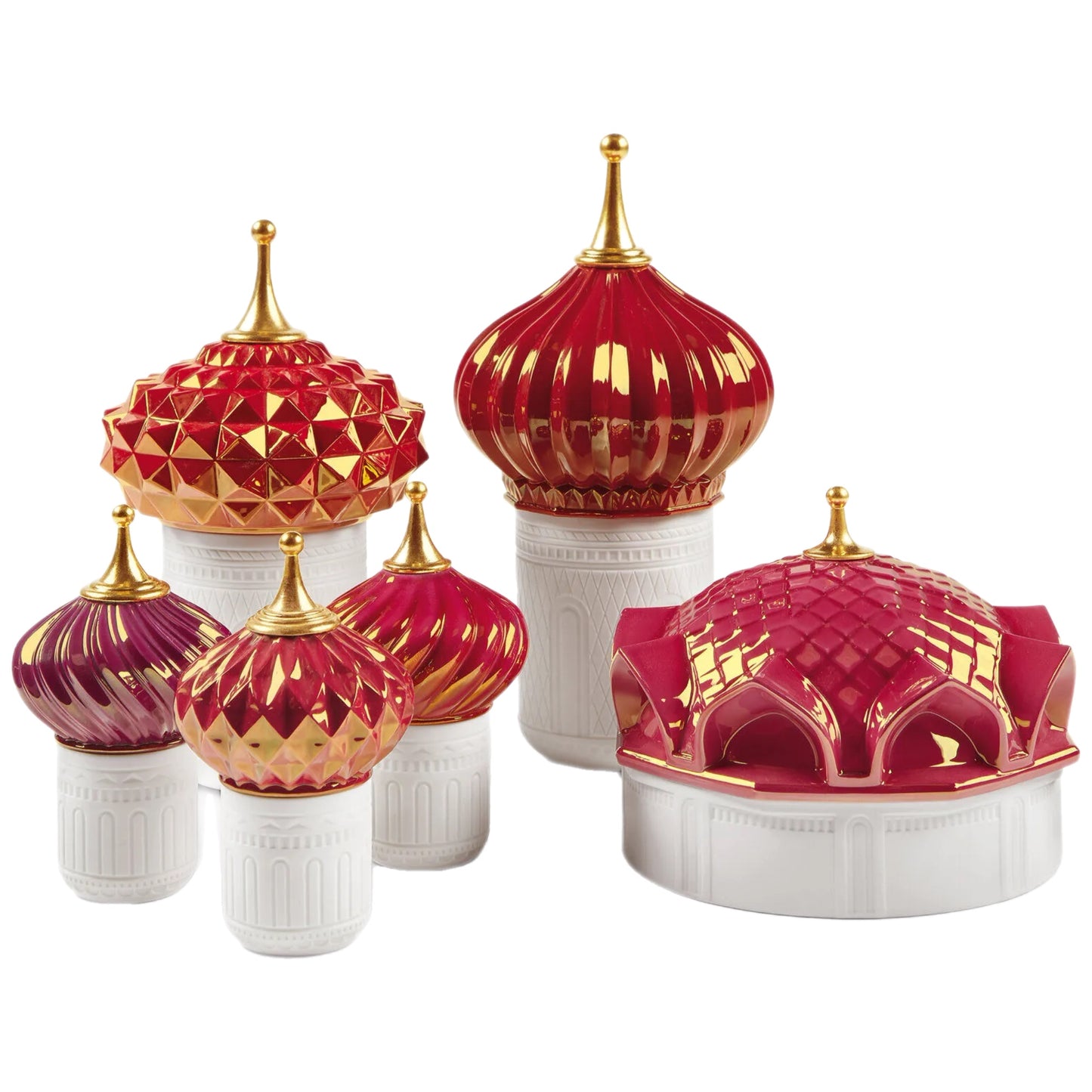Lladró: Scheherazade's Quarters Candle 1001 Lights (peony). Night approaches Scent.
