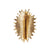 Lladró Jewelry: Actinia Big Earring. Golden luster.