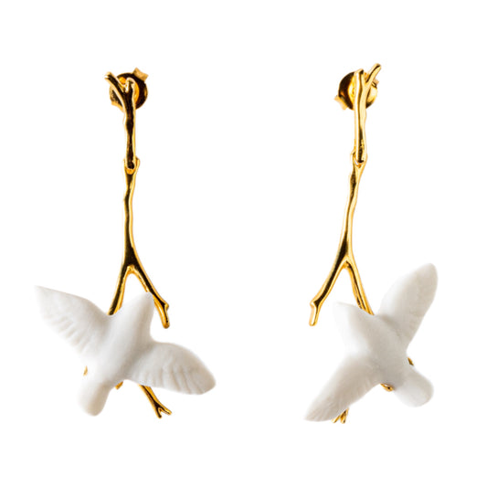 Lladró Jewelry: Magic Forest Earrings.