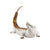 Lladró: Crocodile Figurine. White and Copper.