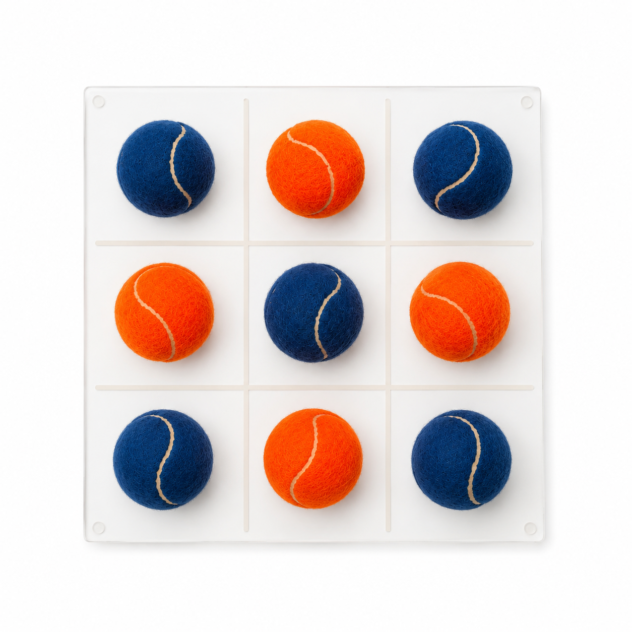 Luxe Dominoes: La Vieja Tennis Blue vs Orange