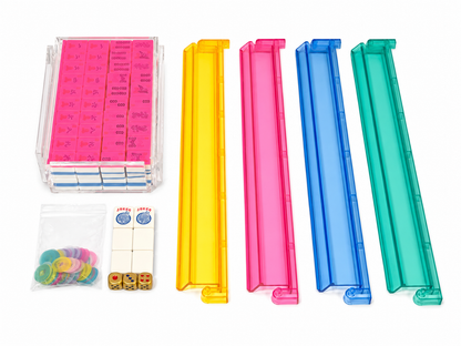 Luxe Dominoes: El Mahjong Neon Pink