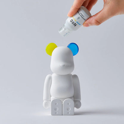 Bibliothèque Blanche BY BALLON: Be@rbrick Aroma Ornament - Yellow/Blue Double Color