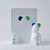 Bibliothèque Blanche BY BALLON: Be@rbrick Aroma Ornament - Navy/GreenDouble Color