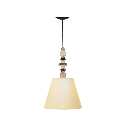 Lladró: Firefly Ceiling Lamp. Pink and Golden Luster