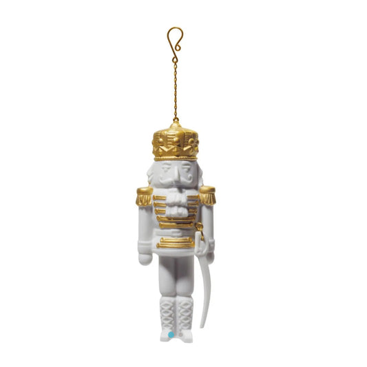 Lladró: Nutcracker Christmas Ornament. Golden Lustre