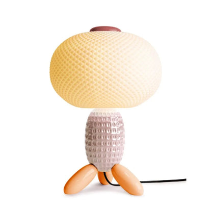 Lladró: Soft blown table lamp. Pink