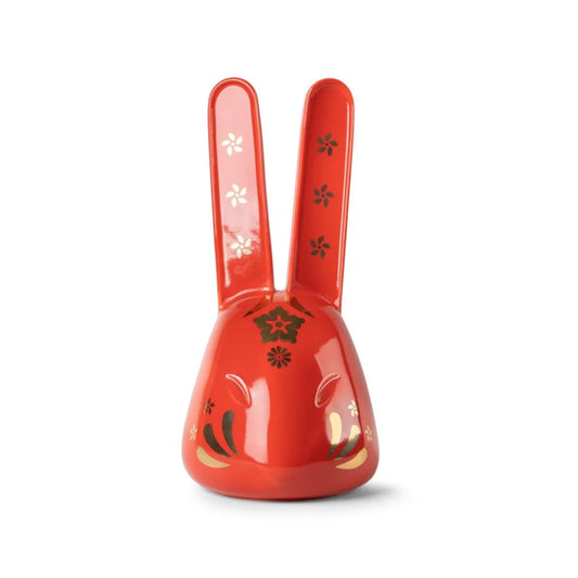 Lladró: The Rabbit (red - gold) Sculpture